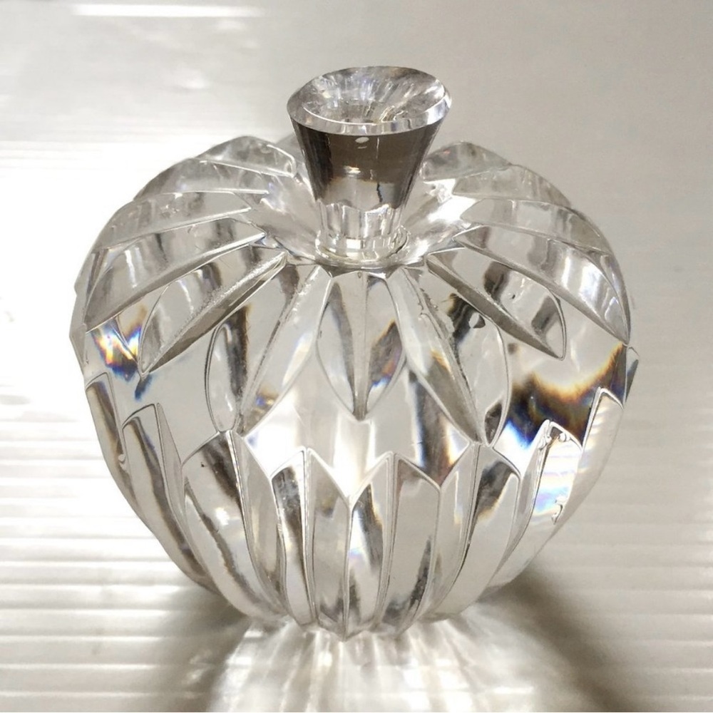 Elegant Waterford Crystal Apple Figurine 3”